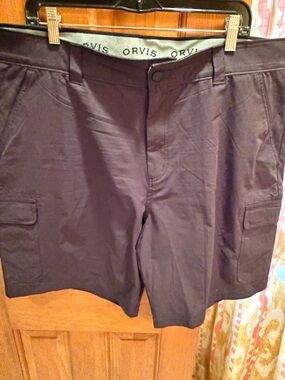 Orvis Black Performance Cargo Shorts